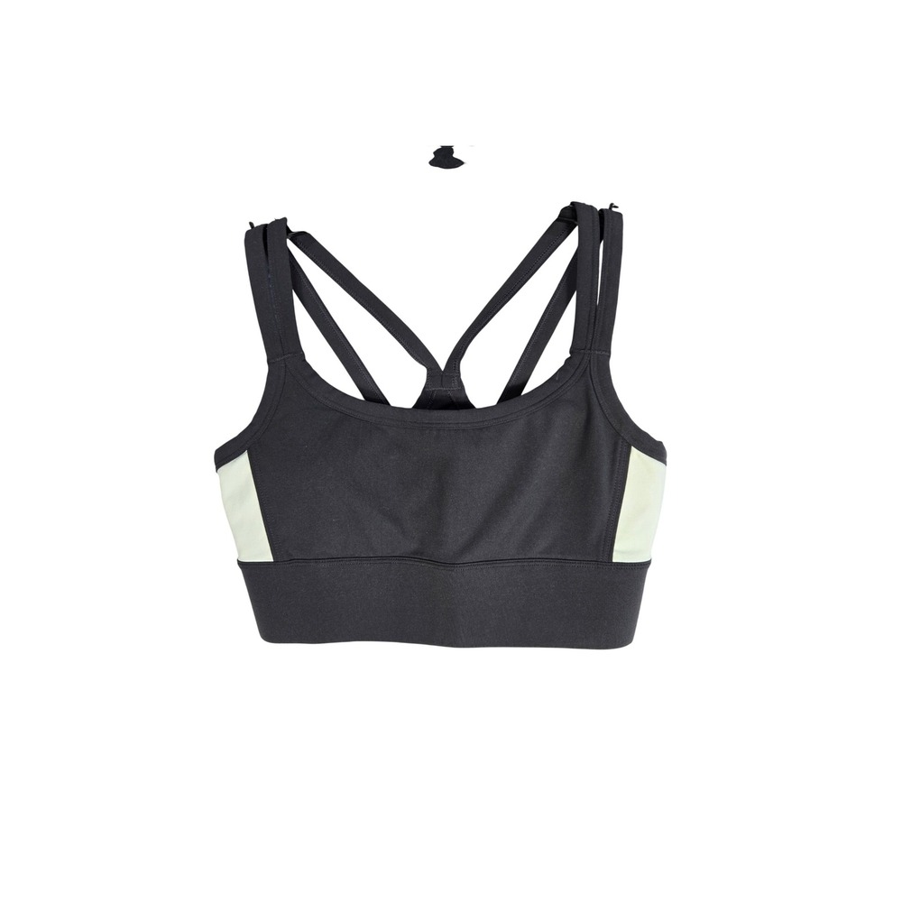 Fabletics Gray Mint Green Strappy Racerback Sports Bra Activewear Womens Small